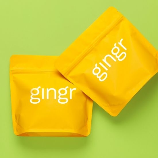 Gingr Logo on Product